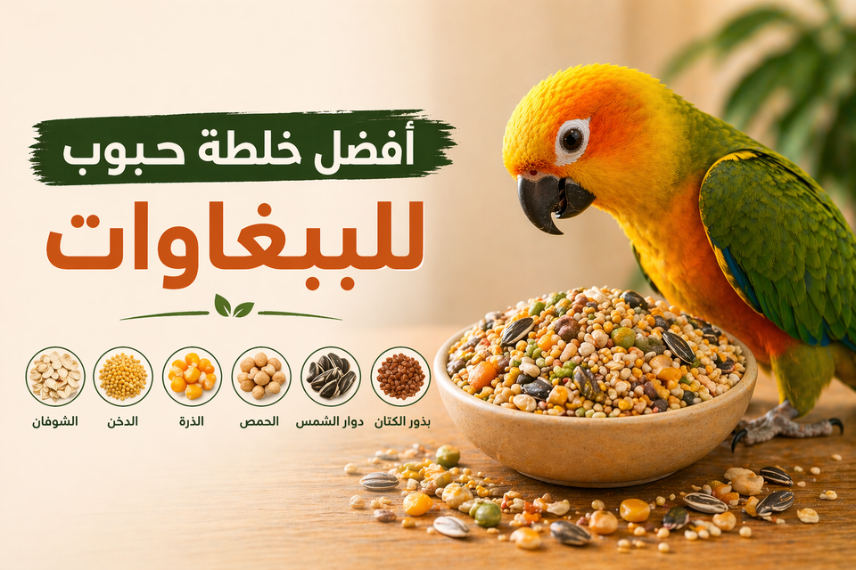 افضل خلطة حبوب للببغاء