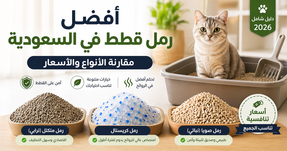 أفضل رمل قطط في السعودية