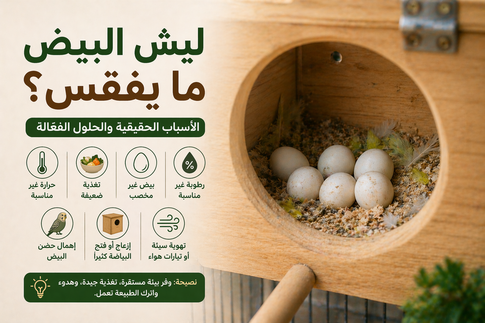 مشاكل بيض البادجي وعدم الفقس: الأسباب الحقيقية والحلول الفعالة