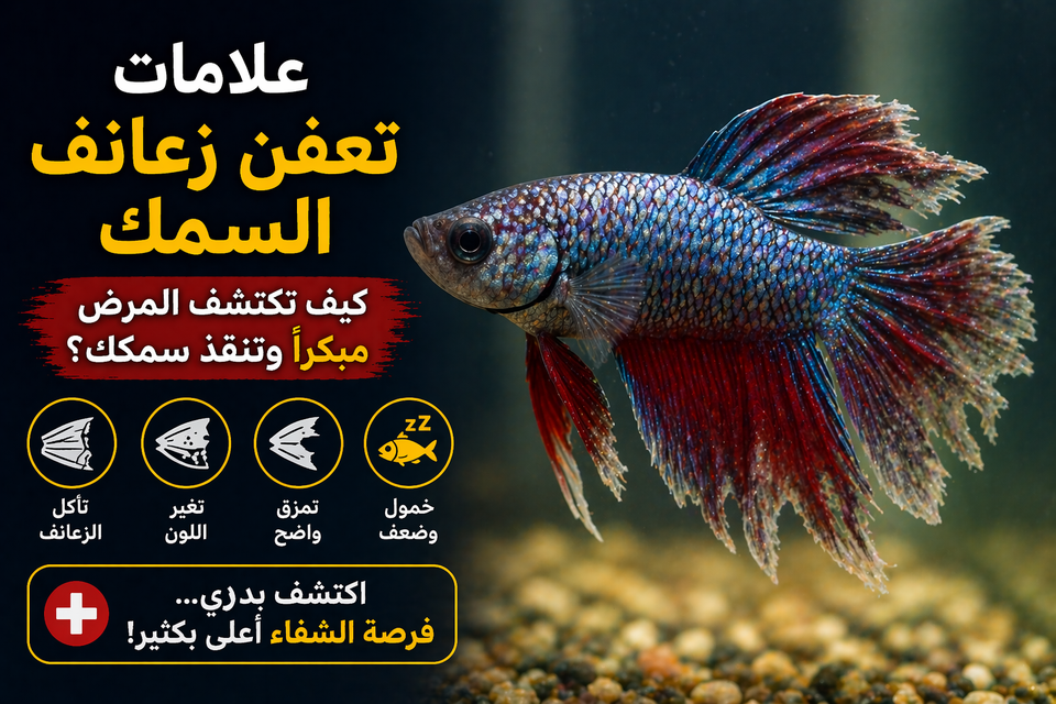 علامات تعفن زعانف السمك بالصور: كيف تكتشف المرض مبكرًا وتنقذ سمكك؟
