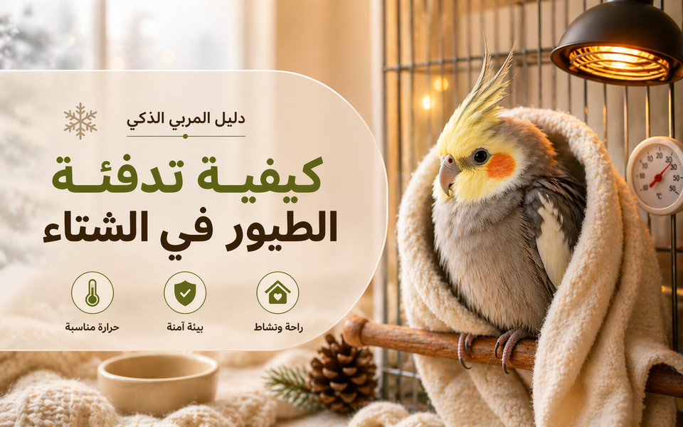 كيفية تدفئة الطيور في الشتاء