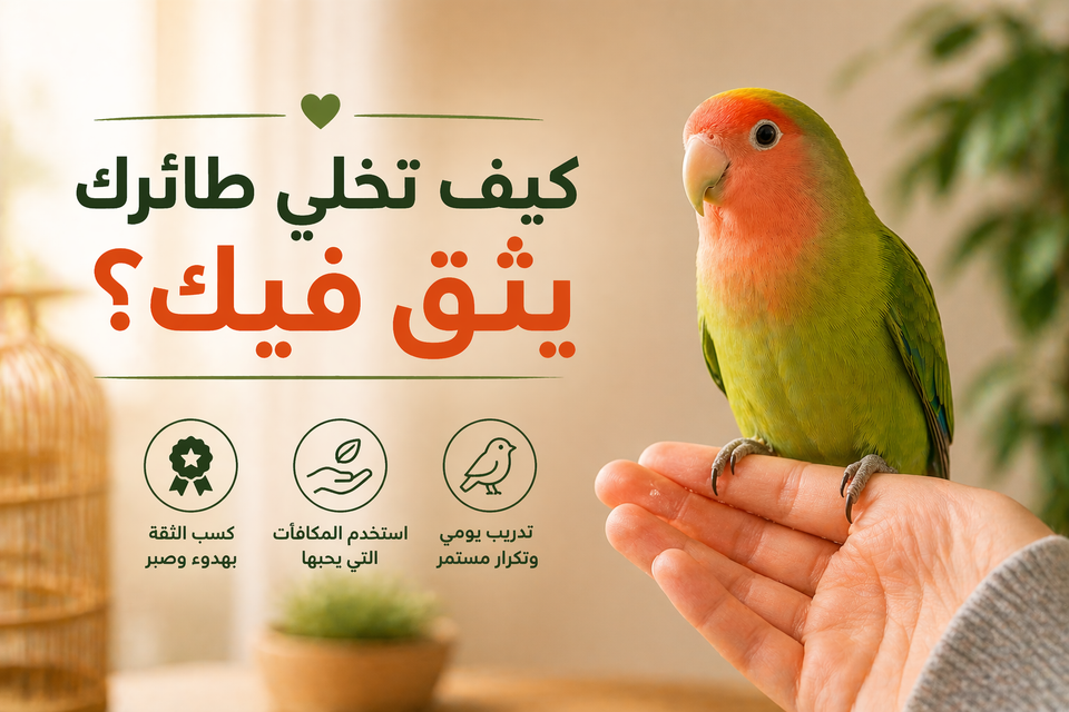 كيف تخلي طائرك يثق فيك