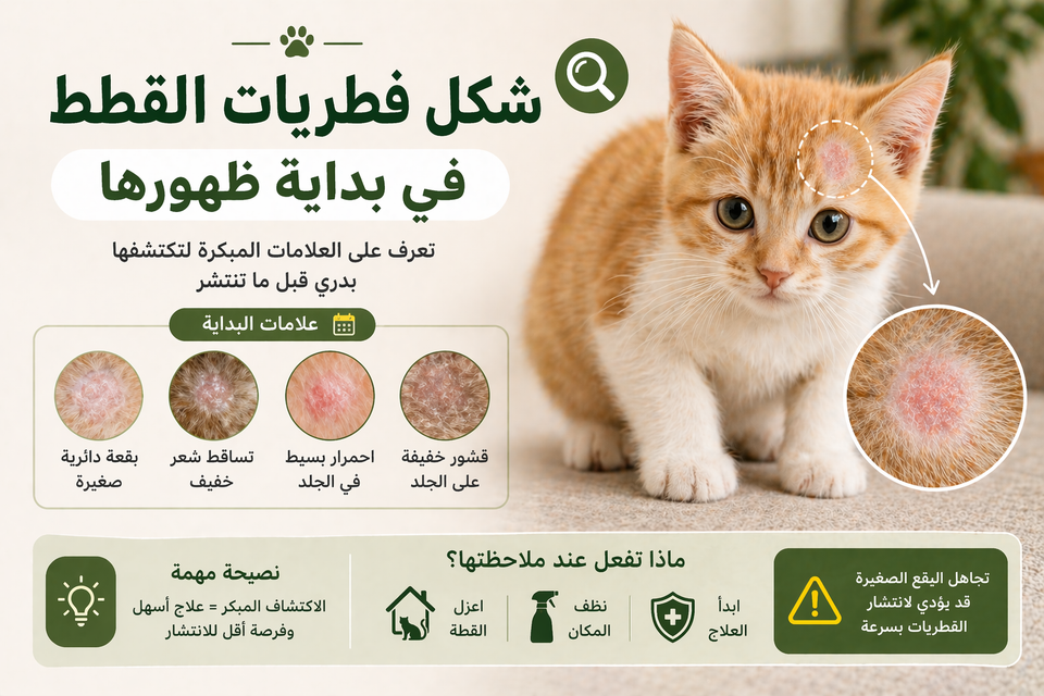 شكل فطريات القطط