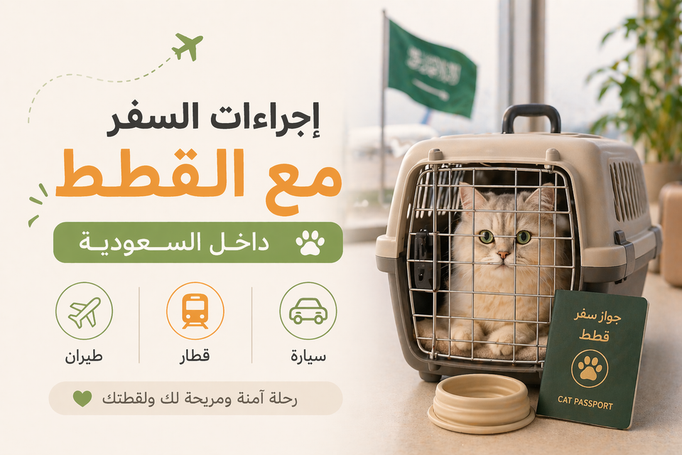 اجراءات سفر القطط في السعودية
