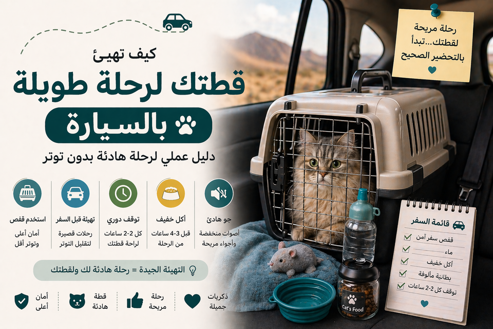 جهز قططتك لسفرة طويلة