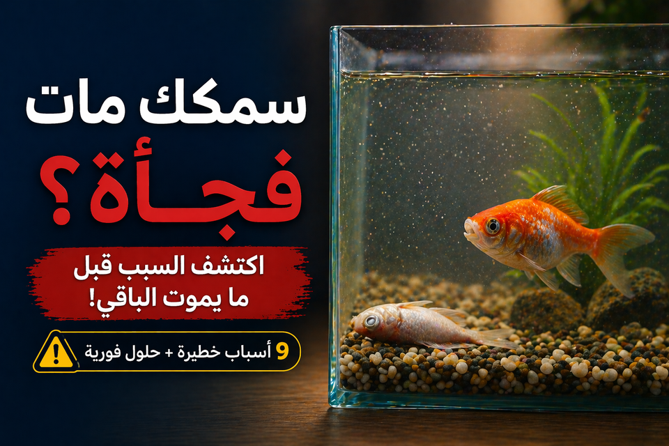 أسباب موت سمك الزينة المفاجئ: 9 أسباب خطيرة + ماذا تفعل فورًا لإنقاذ الباقي