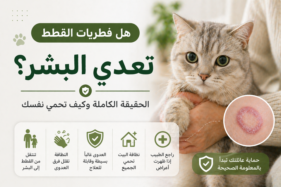 هل فطريات القطط تعدي البشر