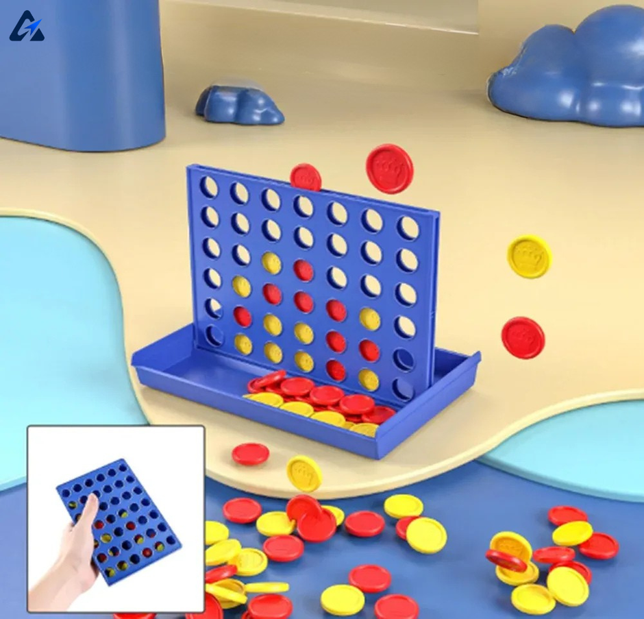 لعبة Connect 4 الكلاسيكية – لاعبان، احصل على 4 في صف | للأطفال والعائلة