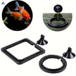 حلقة تغذية سمك عائمة مع كوب شفط – محطة طعام للأحواض | دائرة ومربع