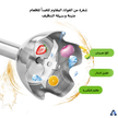 خلاط يدوي BioloMix 4-in-1 بقوة 1200W – 6 سرعات، مع كوب تقطيع وكوب خلط وخفاقة