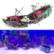 Pirate ship model for aquarium with underwater scene