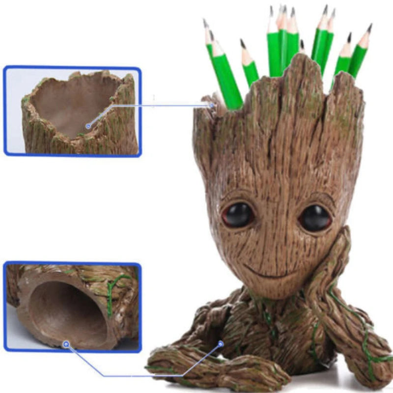 تمثال Baby Groot وعاء الزهور – 16cm PVC قابل للتجميع | Guardians of the Galaxy