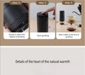 طاحونة قهوة كهربائية بُرّ – بطارية 1500mAh، شحن Type-C، إعدادات طحن قابلة للضبط