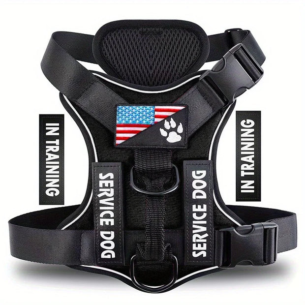 Service Dog Harness - Reflective Vest Harness for All Stages Dogs