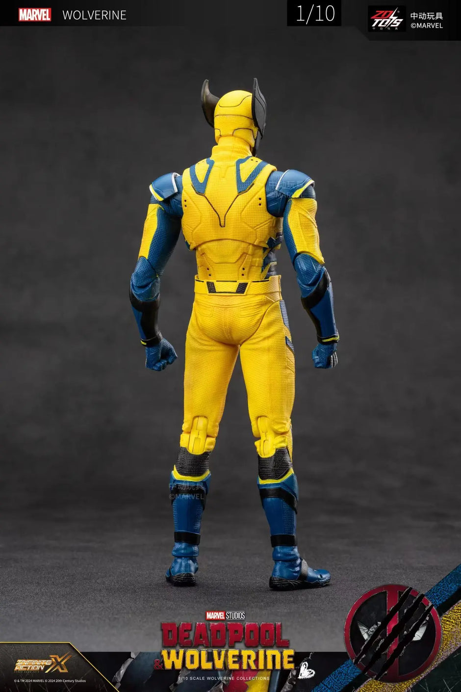 تمثال Deadpool & Wolverine – 18cm PVC قابل للتجميع | ZD Toys سلسلة Super War