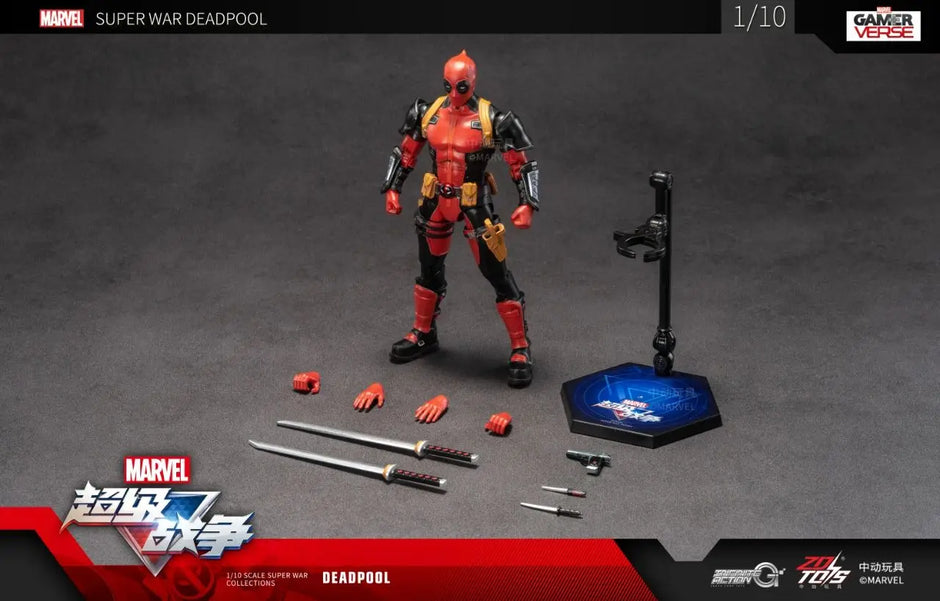 تمثال Deadpool & Wolverine – 18cm PVC قابل للتجميع | ZD Toys سلسلة Super War