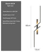 Product details of a light fixture with dimensions and specifications on a white background