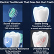 Electric toothbrush features with text explaining benefits and potential damage.