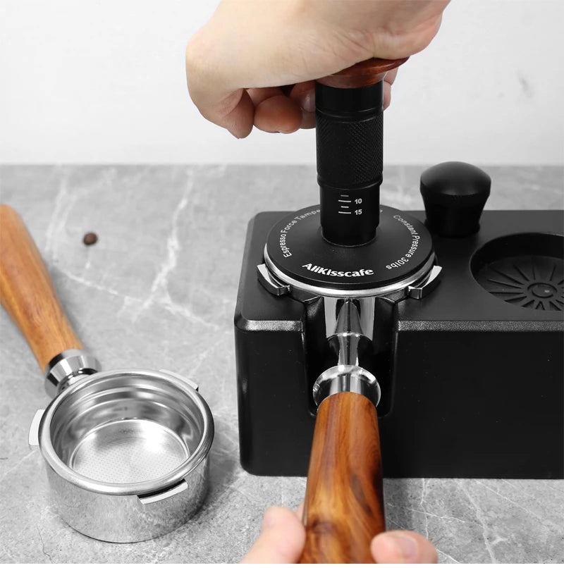 بورتافيلتر 58mm بدون قاع – 3 آذان، سلة SUS304، متوافق مع Breville وHiBREW وBarsetto والمزيد
