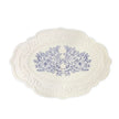Decorative plate with floral design on a white background