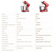 خلاط BioloMix BM-601 – محرك DC 1200 واط، وعاء 6 لتر، 6 سرعات، شاشة LED