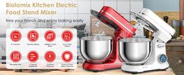 خلاط BioloMix BM-601 – محرك DC 1200 واط، وعاء 6 لتر، 6 سرعات، شاشة LED