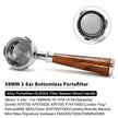 بورتافيلتر 58mm بدون قاع – 3 آذان، سلة SUS304، متوافق مع Breville وHiBREW وBarsetto والمزيد
