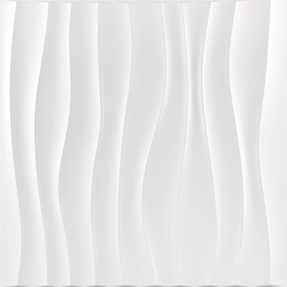 White fabric with wavy texture on a white background