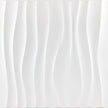 White fabric with wavy texture on a white background