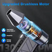 Upgraded brushless motor with detailed design on a dark background