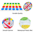 Colorful educational tools including a spinner and a waterproof mat on a white background.