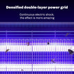 Illustration of a densified double-layer power grid with electric shocks on insects.