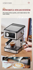 ماكينة إسبريسو Cafelffe شبه أوتوماتيكية – 20 بار، لوحة لمسية، ذراع بخار، 1.5 لتر