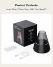 جهاز ترطيب هواء USB مصغر وناشر عطور – لهب LED، 7 ألوان، 120ml