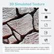 3D simulated texture of stone tiles with durability and installation features listed.