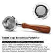 بورتافيلتر 58mm بدون قاع – 3 آذان، سلة SUS304، متوافق مع Breville وHiBREW وBarsetto والمزيد
