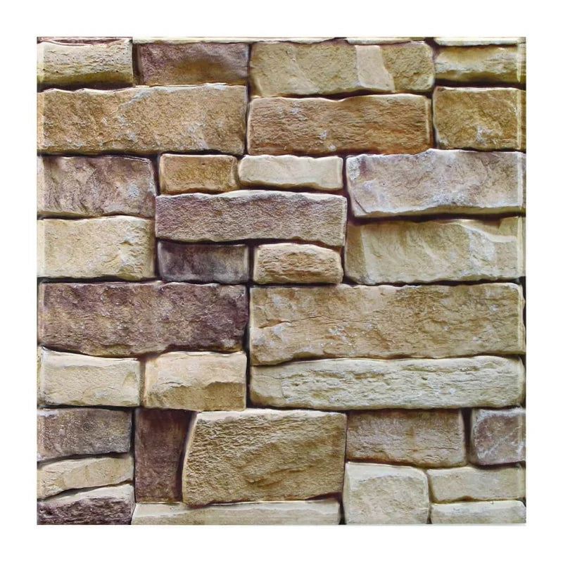 Stone wall panel with natural stone texture