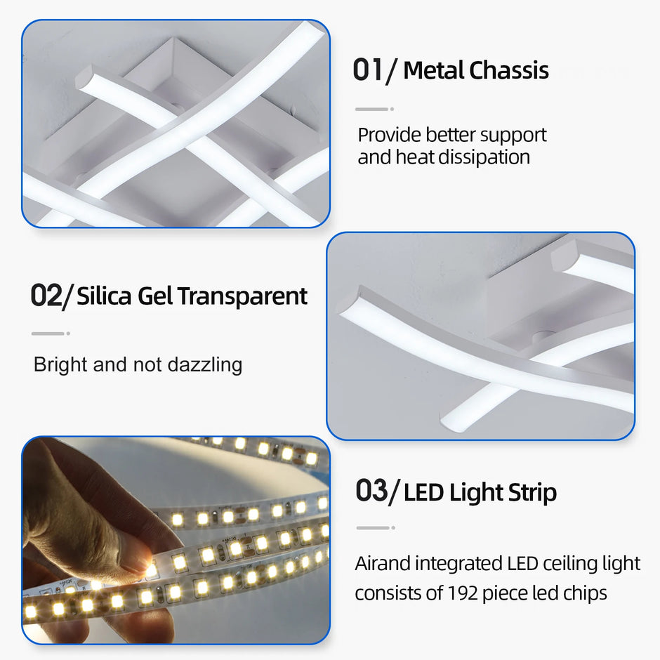 LED light strip with metal chassis and silica gel transparent features, shown on a white background.