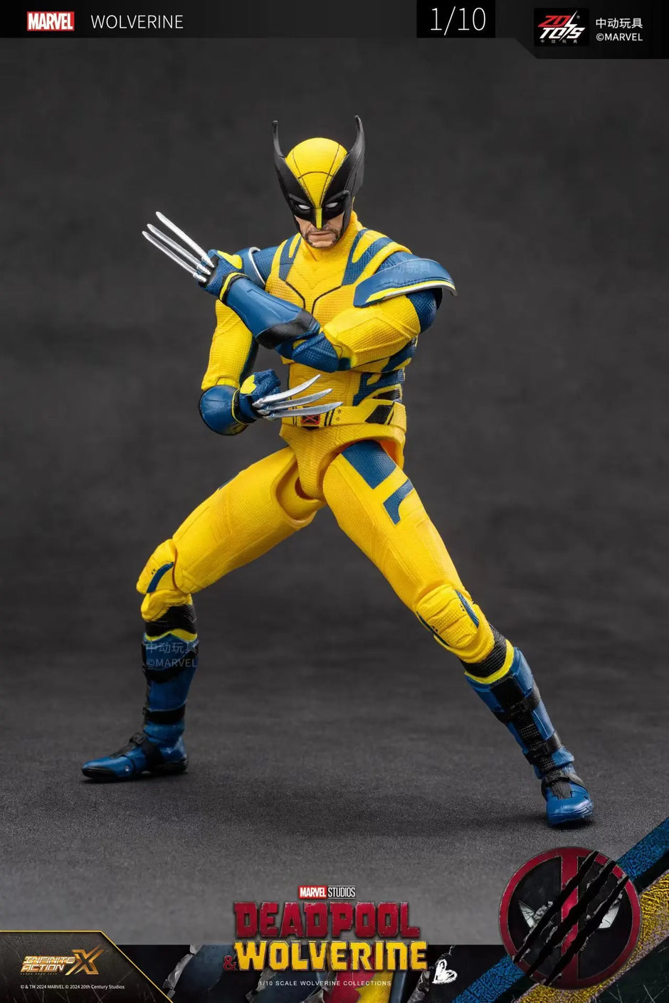 تمثال Deadpool & Wolverine – 18cm PVC قابل للتجميع | ZD Toys سلسلة Super War