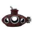 Decorative model of a submarine on a white background