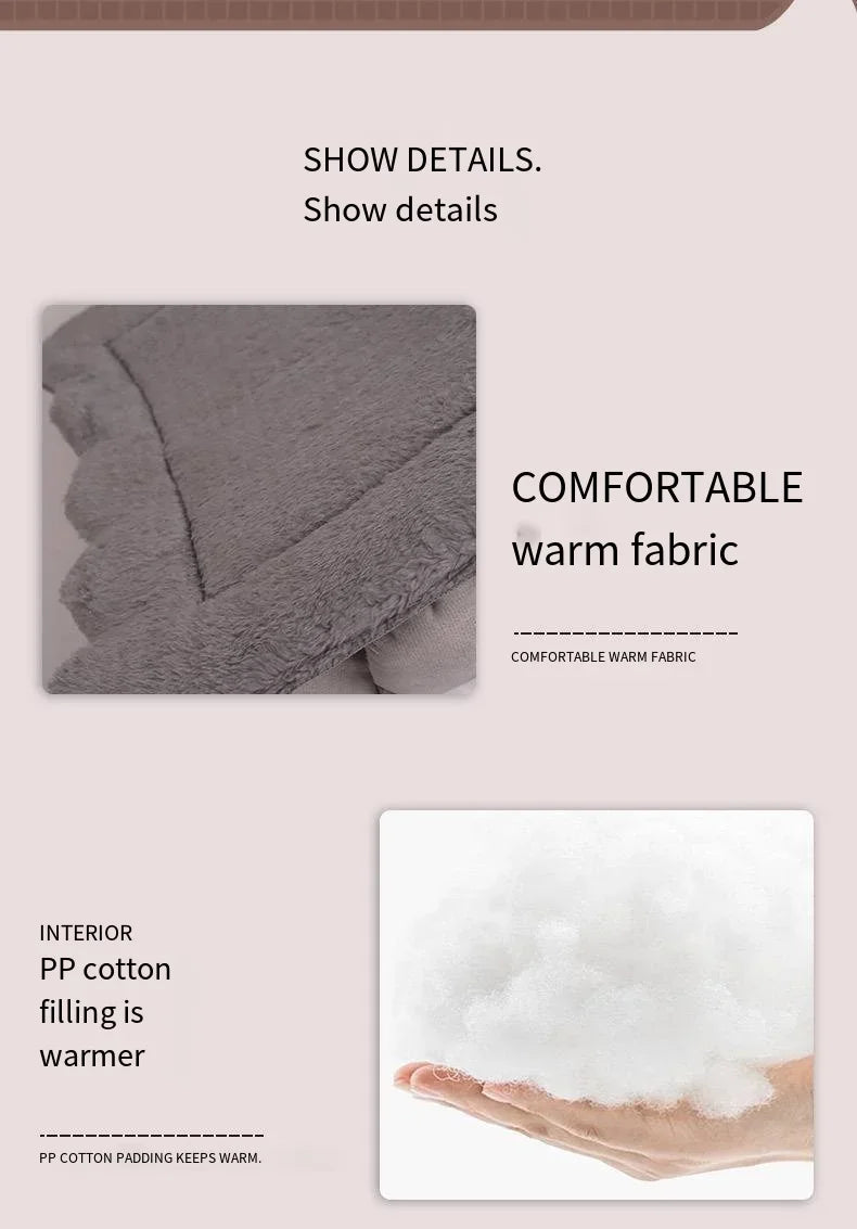 Textured fabric with fluffy filling on a light background