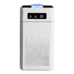 White air purifier with control panel on a white background