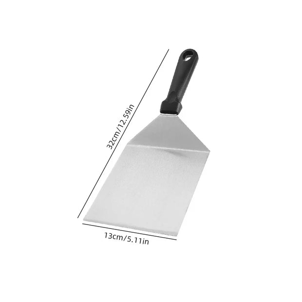 Stainless Steel Kitchen Spatula – Cooking Shovel, Burger Flipper & Scraper for Steak, Pancakes & BBQ