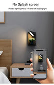 مصباح جداري LED Art Deco مع منفذ USB للشحن ومفتاح لمس – أسود وأبيض