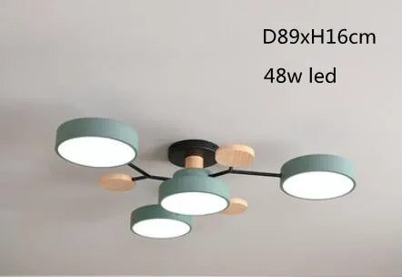 ثريا سقف حديثة متعددة الرؤوس – LED 3 درجات حرارة، 4 أو 5 رؤوس
