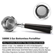 بورتافيلتر 58mm بدون قاع – 3 آذان، سلة SUS304، متوافق مع Breville وHiBREW وBarsetto والمزيد
