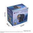 Box of RESUN Automatic Fish Feeder with dimensions and weight information.