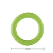 Green rubber ring with 'Tension Ring' text and measurement on a white background