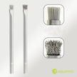 Two cleaning brushes with bristle heads on a white background, featuring the Aquapro brand.