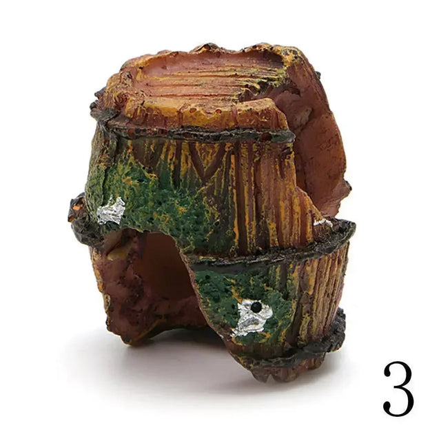 Resin Antique Barrel Aquarium Ornament – Fish Tank Landscaping Decoration